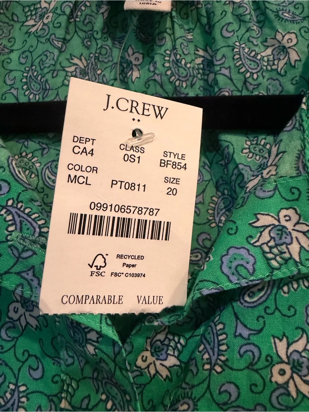 Two J.Crew Factory Printed Cotton Mini Shirt-Dress